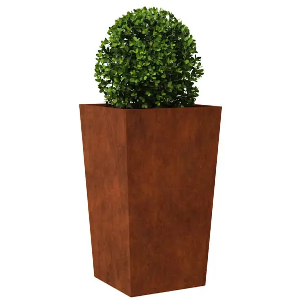 Kõrge ilmastikukindlast terasest aia istutuskast põhjaga, 45 x 45 x 75 cm – 3