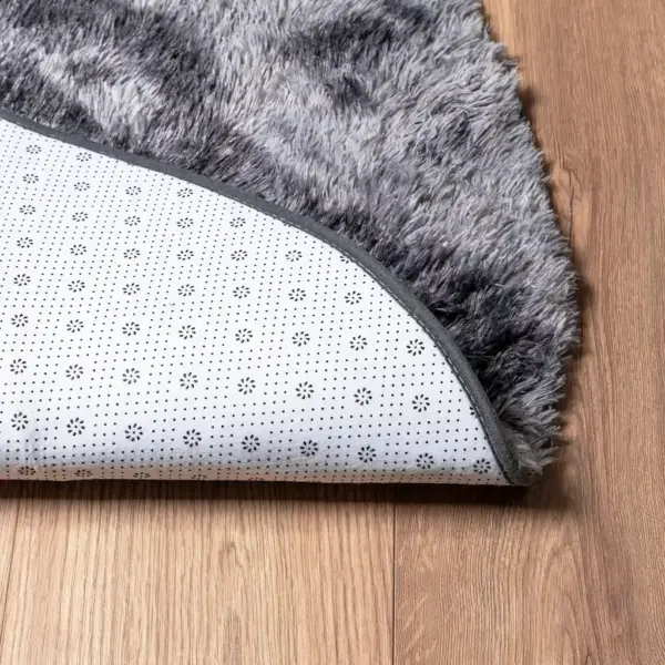 Kõrge karvaga Shaggy vaip NAVARRA, ümmargune, tumehall, 240 x 240 cm – 6