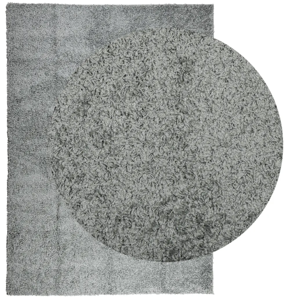 Pehme kõrge karvaga vaip PAMPLONA, roheline, 240 x 340 cm