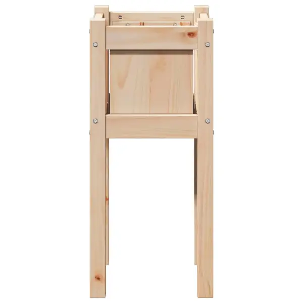 Kõrge männipuidust aiapott, naturaalne, 31 x 31 x 70 cm – 4