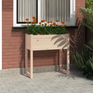 Kõrge männipuidust taimekast, 78 x 40 x 81 cm