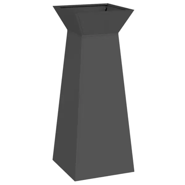 Kõrge sambakujuline aiapott, must, 40 x 40 x 100 cm – 2