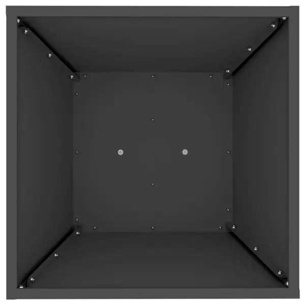 Kõrge sambakujuline aiapott, must, 40 x 40 x 100 cm – 6