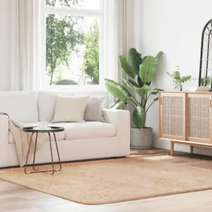 Kõrge narmaga Shaggy vaip NAVARRA, beež, 200 x 200 cm, 100% polüester