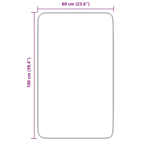 Kõrge narmaga shaggy vaip NAVARRA, hõbehall, 60 x 100 cm – 10