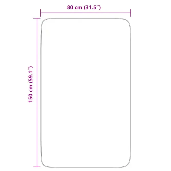 Kõrge narmaga shaggy vaip NAVARRA, helehall, libisemisvastase põhjaga, 80 x 150 cm – 10