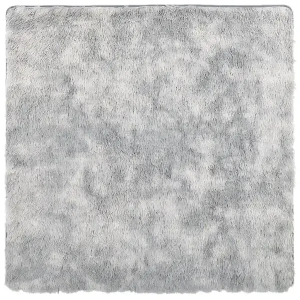 Kõrge narmaga Shaggy vaip NAVARRA, hõbehall, 240 x 240 cm – 2