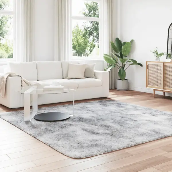 Kõrge narmaga Shaggy vaip NAVARRA, hõbehall, 240 x 240 cm – 3