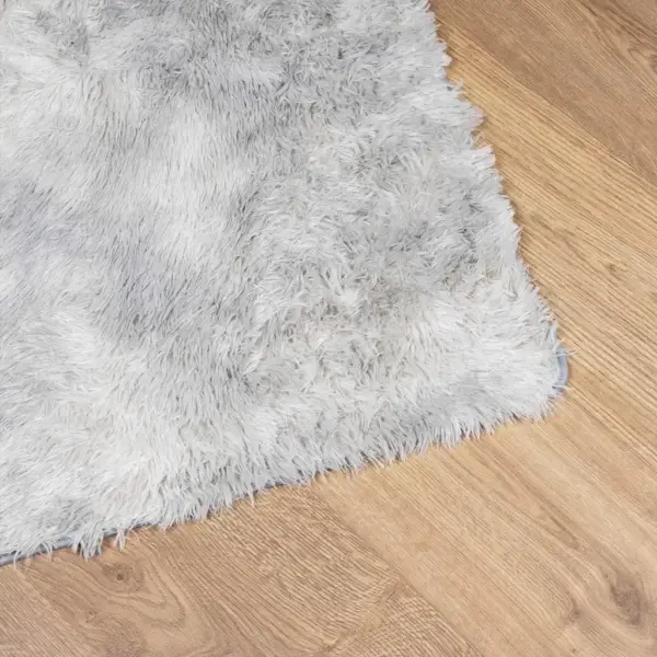 Kõrge narmaga Shaggy vaip NAVARRA, hõbehall, 240 x 240 cm – 4