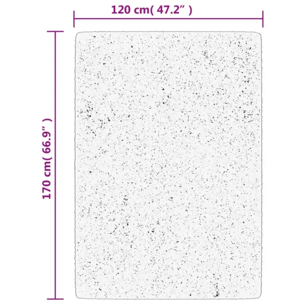 Kõrge narmaga shaggy vaip PAMPLONA, kuldne, 120 x 170 cm – 10
