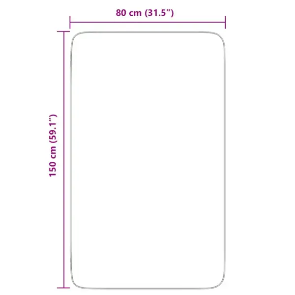 Kõrge narmaga Shaggy vaip NAVARRA, tumesinine, 80 x 150 cm – 10