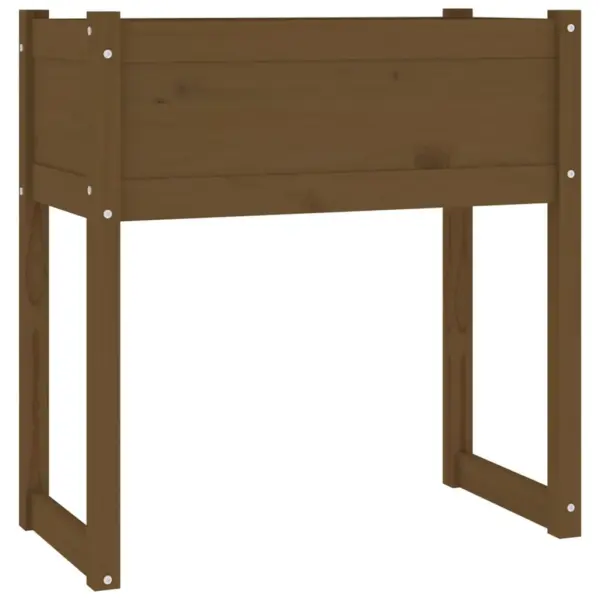 Kõrge taimekast meekarva männipuidust, 78 x 40 x 81 cm – 2