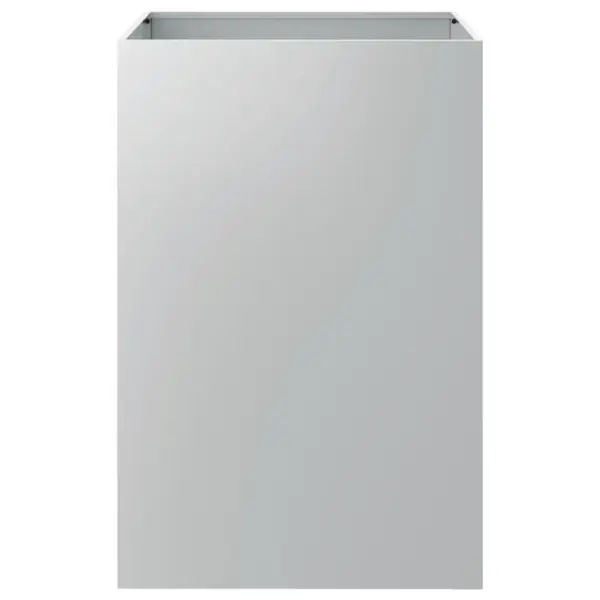 Kõrge taimekast tsingitud terasest, hõbedane, 52 x 48 x 75 cm – 6