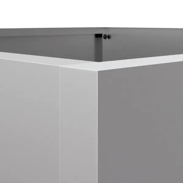 Kõrge taimekast tsingitud terasest, hõbedane, 52 x 48 x 75 cm – 9