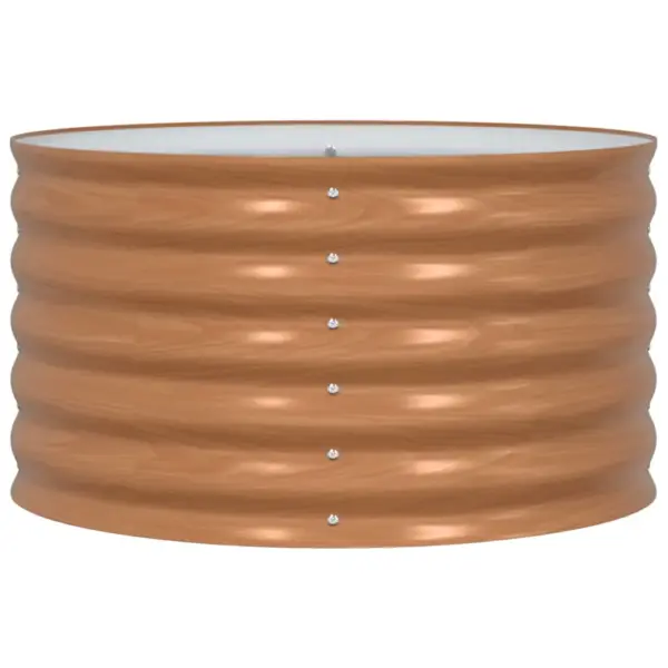 Kõrge terasest aiapeenar, pruun, 80 x 80 x 44 cm – 5