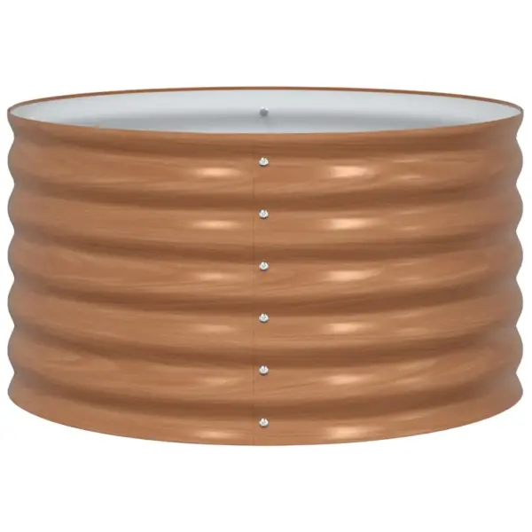 Kõrge terasest aiapeenar, pruun, 80 x 80 x 44 cm – 6