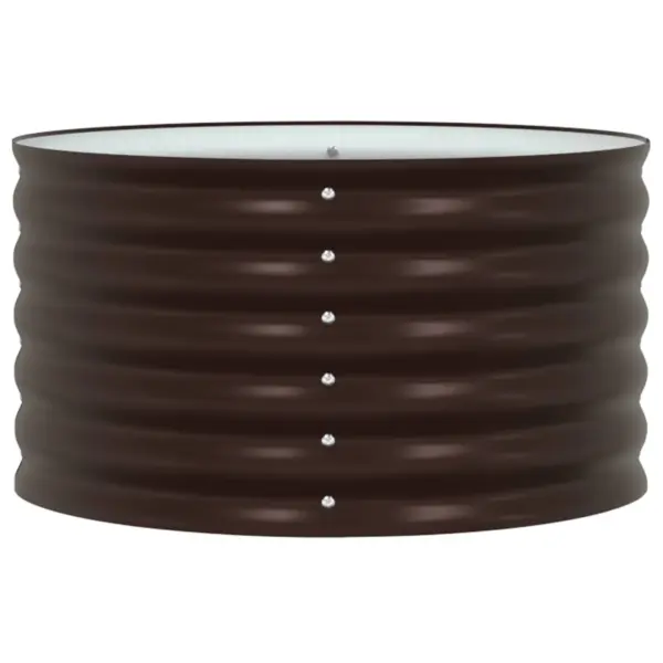 Kõrge terasest peenar, pruun, 80 x 80 x 44 cm – 4