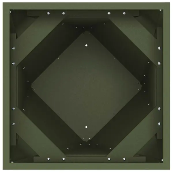 Kõrge terasest taimekast, oliivroheline, 30 x 30 x 75 cm – 6