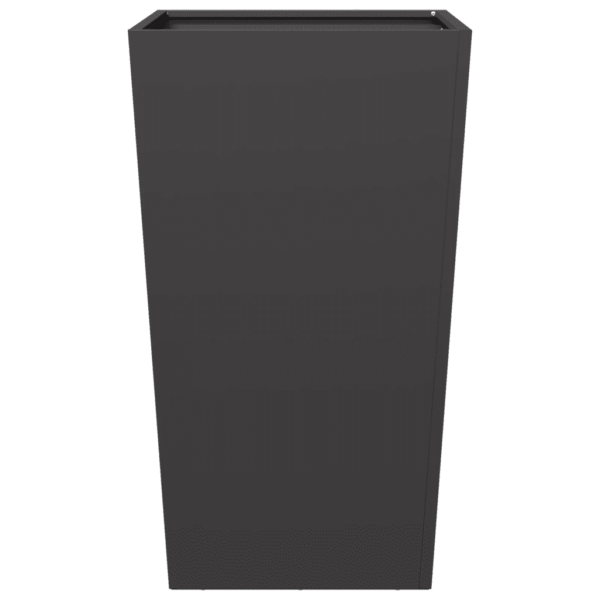 Kõrged aia taimekastid põhjaga, 2 tk, must külmvaltsitud teras, 45 x 45 x 75 cm – 7