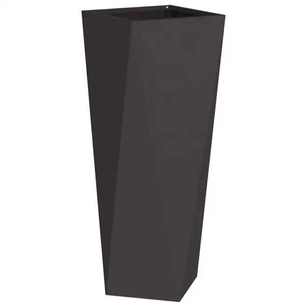 Kõrged terasest taimekastid, 2 tk, mustad, 30 x 30 x 75 cm – 5