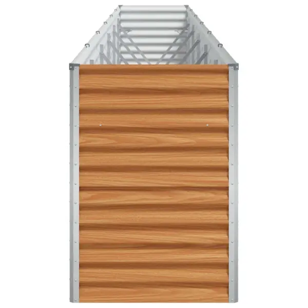 Kõrgendatud aiakast tsingitud terasest, helepruun, 582 x 50 x 68 cm – 6