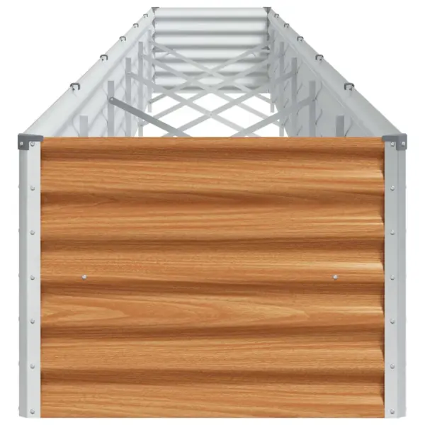 Kõrgendatud aiakast, helepruun tsingitud teras, 582 x 50 x 36 cm – 6