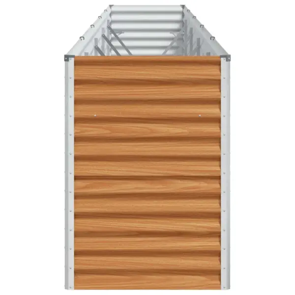 Kõrgendatud aiakast tsingitud terasest, helepruun, 485 x 50 x 68 cm – 6