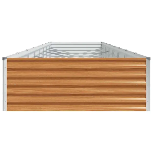 Kõrgendatud aiataimelava, tsingitud teras, helepruun, 775 x 100 x 36 cm – 6