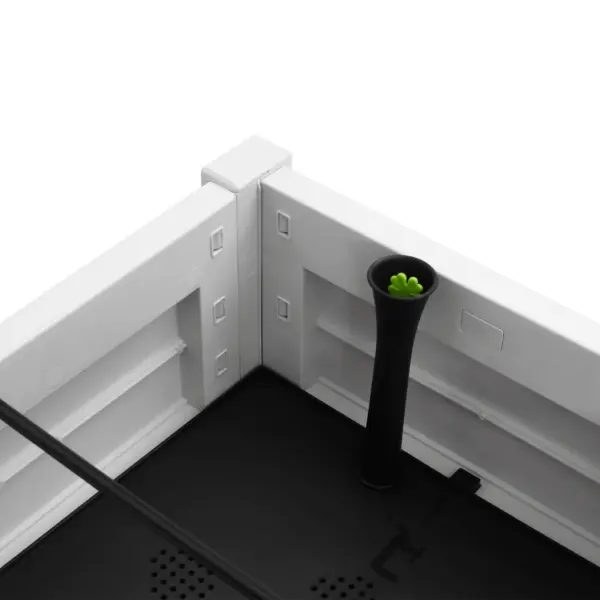 Kõrgendatud aiataimelava isekastmissüsteemiga, valge, 110 x 45 x 79 cm – 5