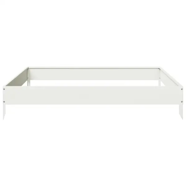 Kõrgendatud aiataimelava avatud põhjaga, valge teras, 100 x 100 x 18,5 cm – 4