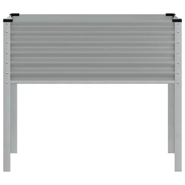 Kõrgendatud hall taimekast aeda, teras, 100 x 45 x 90 cm – 4