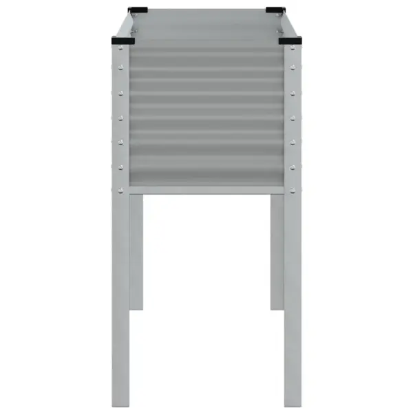 Kõrgendatud hall taimekast aeda, teras, 100 x 45 x 90 cm – 5