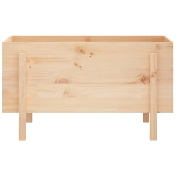 Kõrgendatud männipuidust taimelava, 101 x 50 x 57 cm, töötlemata – 5