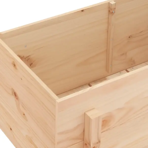 Kõrgendatud männipuidust taimelava, 101 x 50 x 57 cm, töötlemata – 7