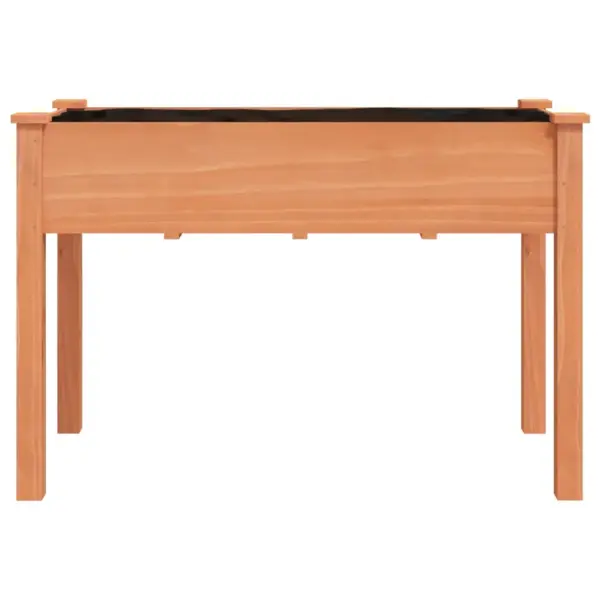 Kõrgendatud voodriga taimekast, pruun nulupuidust, 118 x 59 x 76 cm – 4