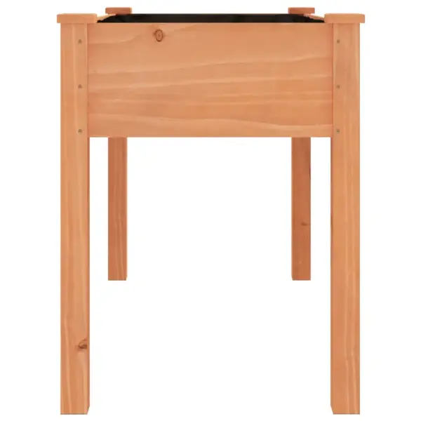 Kõrgendatud voodriga taimekast, pruun nulupuidust, 118 x 59 x 76 cm – 5