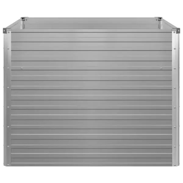 Kõrgendatud peenrakast tsingitud terasest, hall, 100 x 100 x 77 cm – 7