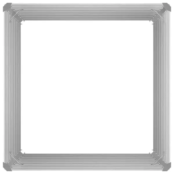 Kõrgendatud peenrakast tsingitud terasest, hall, 100 x 100 x 77 cm – 9