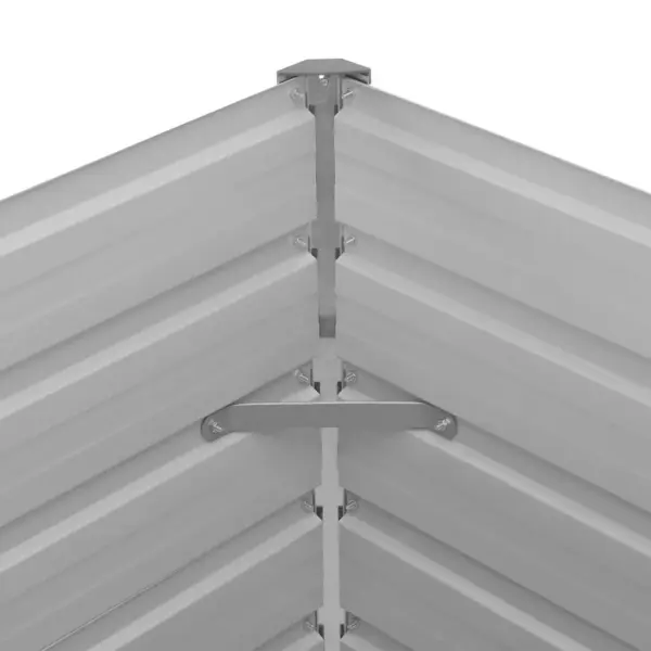 Kõrgendatud peenrakast tsingitud terasest, hall, 100 x 100 x 77 cm – 10