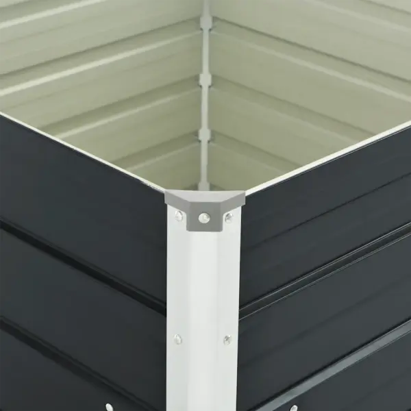 Kõrgendatud peenrakast avatud põhjaga, antratsiithall tsingitud teras, 100 x 100 x 77 cm – 11