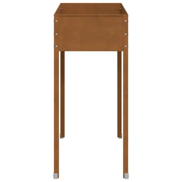 Kõrgendatud taimekast, pruun ilmastikukindel teras, 100,5 x 40,5 x 90 cm – 5