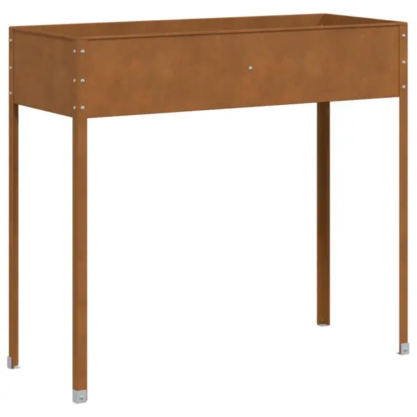 Kõrgendatud taimekast, pruun ilmastikukindel teras, 100,5 x 40,5 x 90 cm – 6