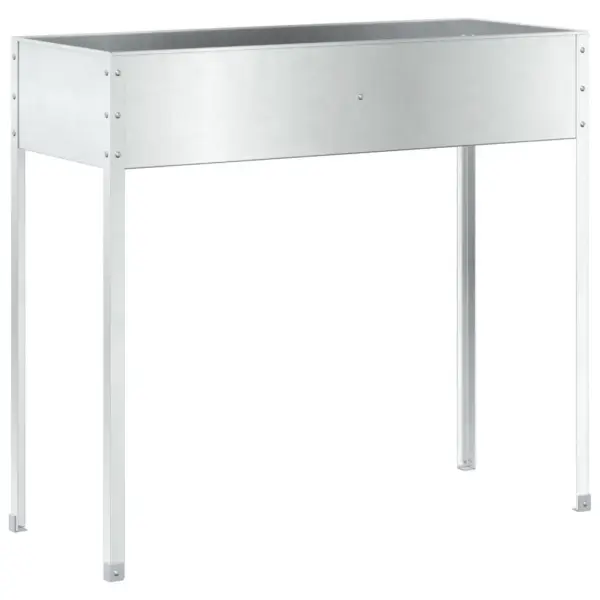 Kõrgendatud taimekast, pruun ilmastikukindel teras, 100,5 x 40,5 x 90 cm – 8