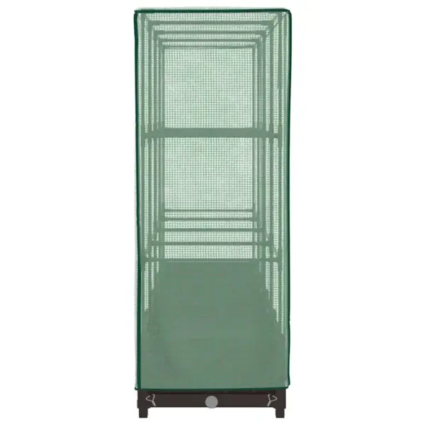 Kõrgendatud taimekast kasvuhoonekattega, rotangijäljendiga, pruun, 160 x 40 x 123 cm – 5