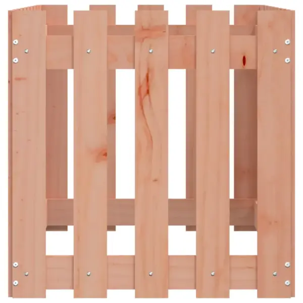 Kõrgendatud taimelava aiapiirde disainiga, ebatsuugapuust, pruun, 100 x 50 x 50 cm – 6