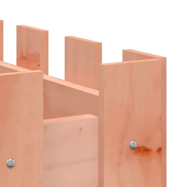 Kõrgendatud taimelava aiapiirde disainiga, ebatsuugapuust, pruun, 100 x 50 x 50 cm – 7