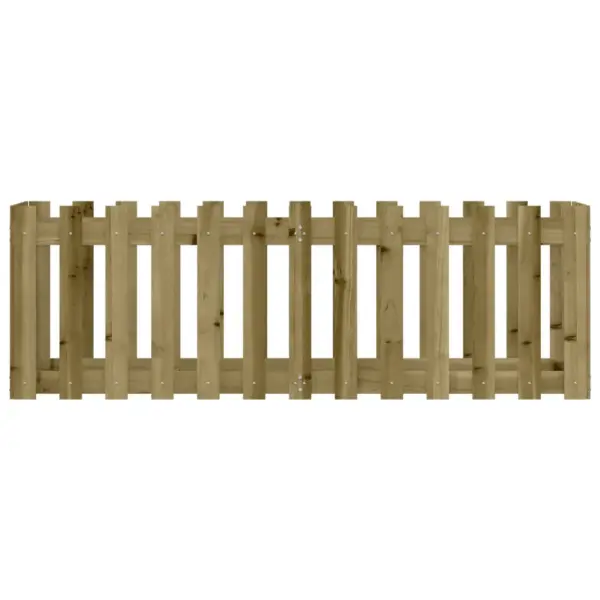 Pruun survetöötlusega immutatud männipuidust aia disainiga kõrgendatud taimelava, 150 x 50 x 50 cm – 5