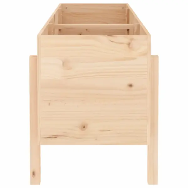 Kõrgendatud aia taimelava töötlemata männipuidust, 160 x 50 x 57 cm – 4