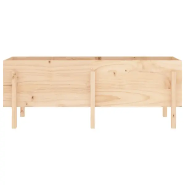 Kõrgendatud aia taimelava töötlemata männipuidust, 160 x 50 x 57 cm – 5