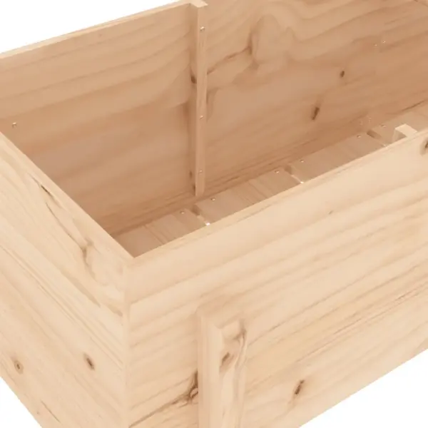 Kõrgendatud aia taimelava töötlemata männipuidust, 160 x 50 x 57 cm – 7